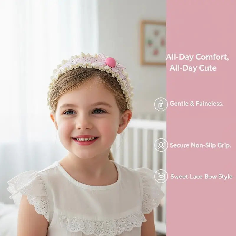 Baby 1/3Pcs Sweet Headbands for Girls with Bangs Stickers Princess Beautiful Hair Finish
