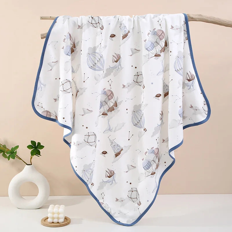 Infant Swaddling Cloth Baby Bath Towel Newborn Bathrobe Cotton Swaddle Blanket for Boy Girl Children's wrap
