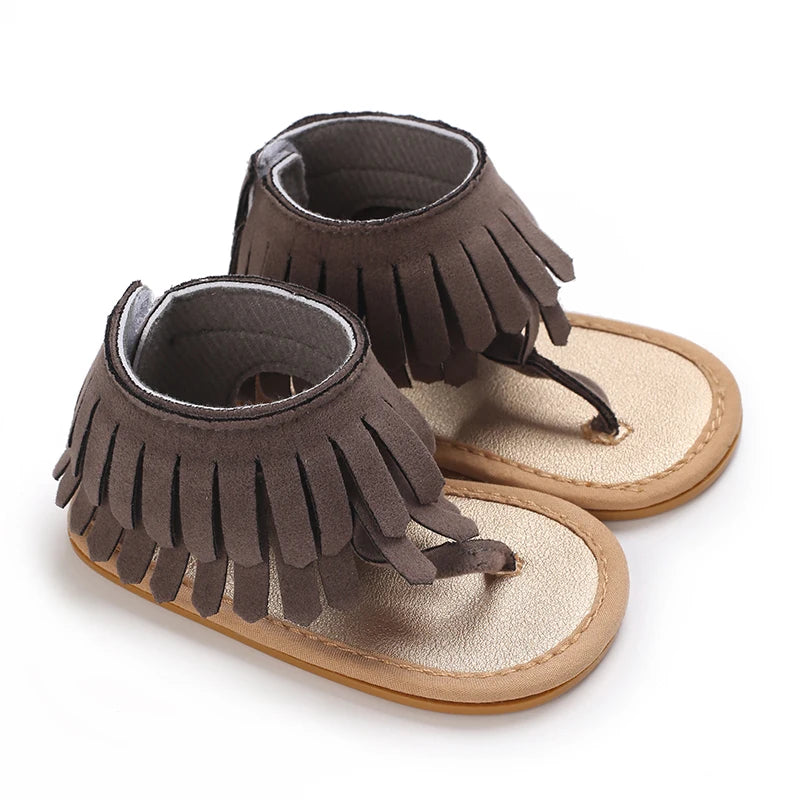 0-18M Baby Walking Sandals - Breathable Anti-Slip Soft Sole Shoes for Newborn Boys & Girls, Summer Infant First Walkers