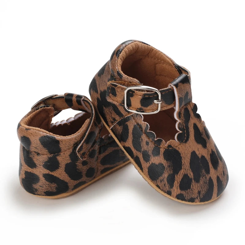 Zapatos de Bebé Clásicos Rayas Cuero Niño Niña Multicolor Suela de Goma Antideslizante Primeros Pasos Mocasines de Bebé