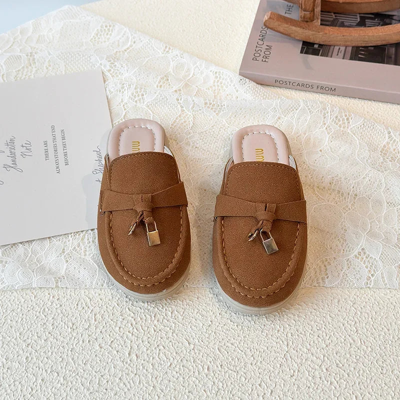 Children Leather Shoes for Girls Boys 2026 Spring Summer New Fashion Korean Style Soft Bottom Anti-slippery Versatile Loafers
