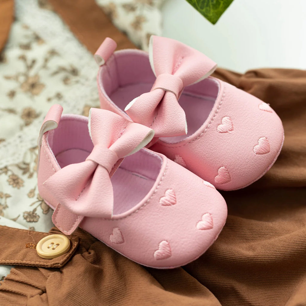 Neue Baby Jungen Mädchen Schuhe Liebe Schleife Fransen Weiche Sohle Rutschfeste Schuhe Lauflernschuhe Krabbelschuhe Mokassins Kleinkind Mädchen Schuhe