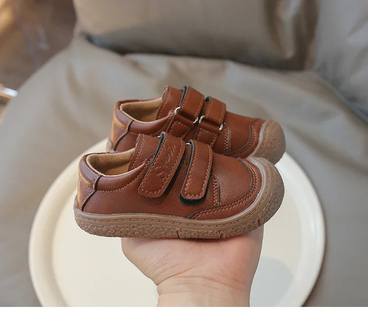 0-5 Years New Baby Shoes Microfiber Leather Toddler Boys Barefoot Shoe Star Soft Sole Girls Outdoor Tennis Fashion Kids Sneakers