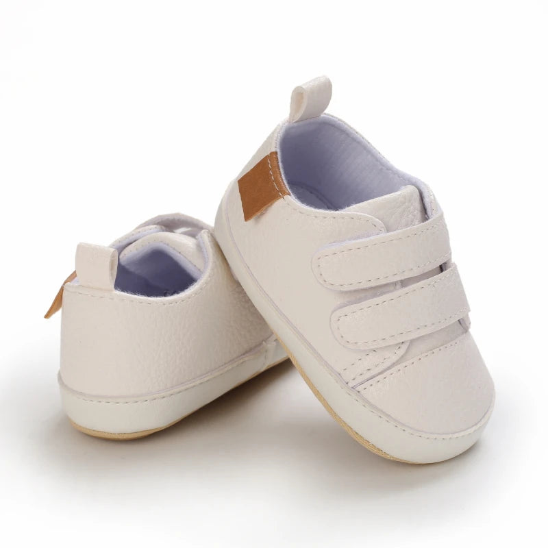 New Baby Shoes Retro Leather Boy Girl Shoes Multicolor Toddler Rubber Sole Anti-slip First Walkers Infant Newborn Moccasins