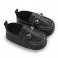 Zapatos de bebé primavera y otoño, suela blanda antideslizante, resistente al desgaste, a la moda, versátiles, para interior y exterior, tipo mocasín, parte superior de PU
