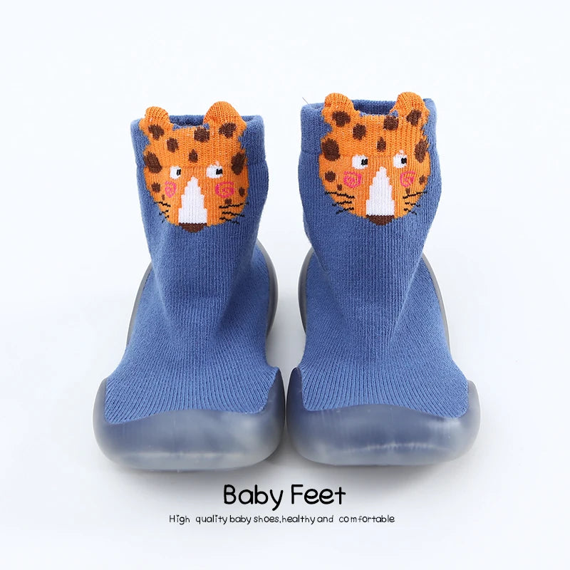 Baby Socks Shoes Infant Cute Cartoon Kids Boy Shoes Soft Rubber Sole Child Floor Sneaker BeBe Booties Toddler Girls First Walker