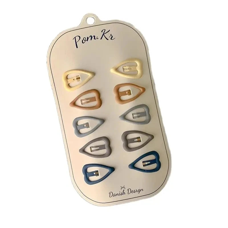 10 Stücke/Set Bunte Haarspangen für Baby Mädchen Glitzer Metall Haarspange BB Clip Haarnadel Kopfbedeckung Säugling Kinder Haarspangen Zubehör