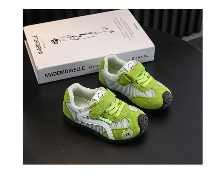 Baby Walking Shoes New Style Girls Retro Style Soft Sole Non Slip Casual Shoes Boys Breathable Versatile Forrest Gump Shoes