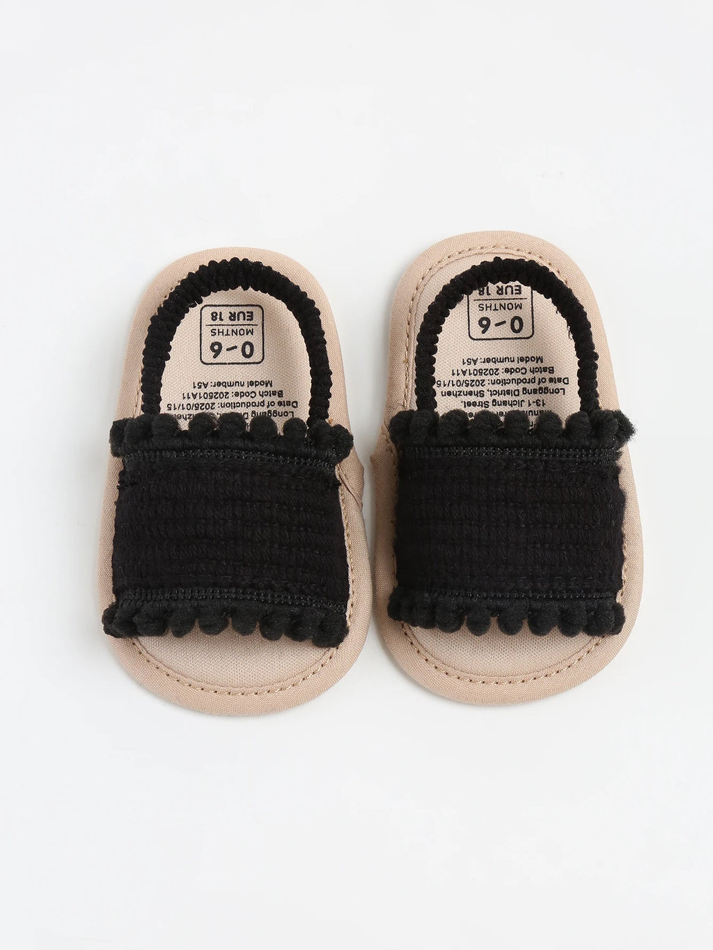 Baby girl sandals, summer shoes, outdoor first step for toddlers to learn to walk summer shoes for babies aged 0-18 months