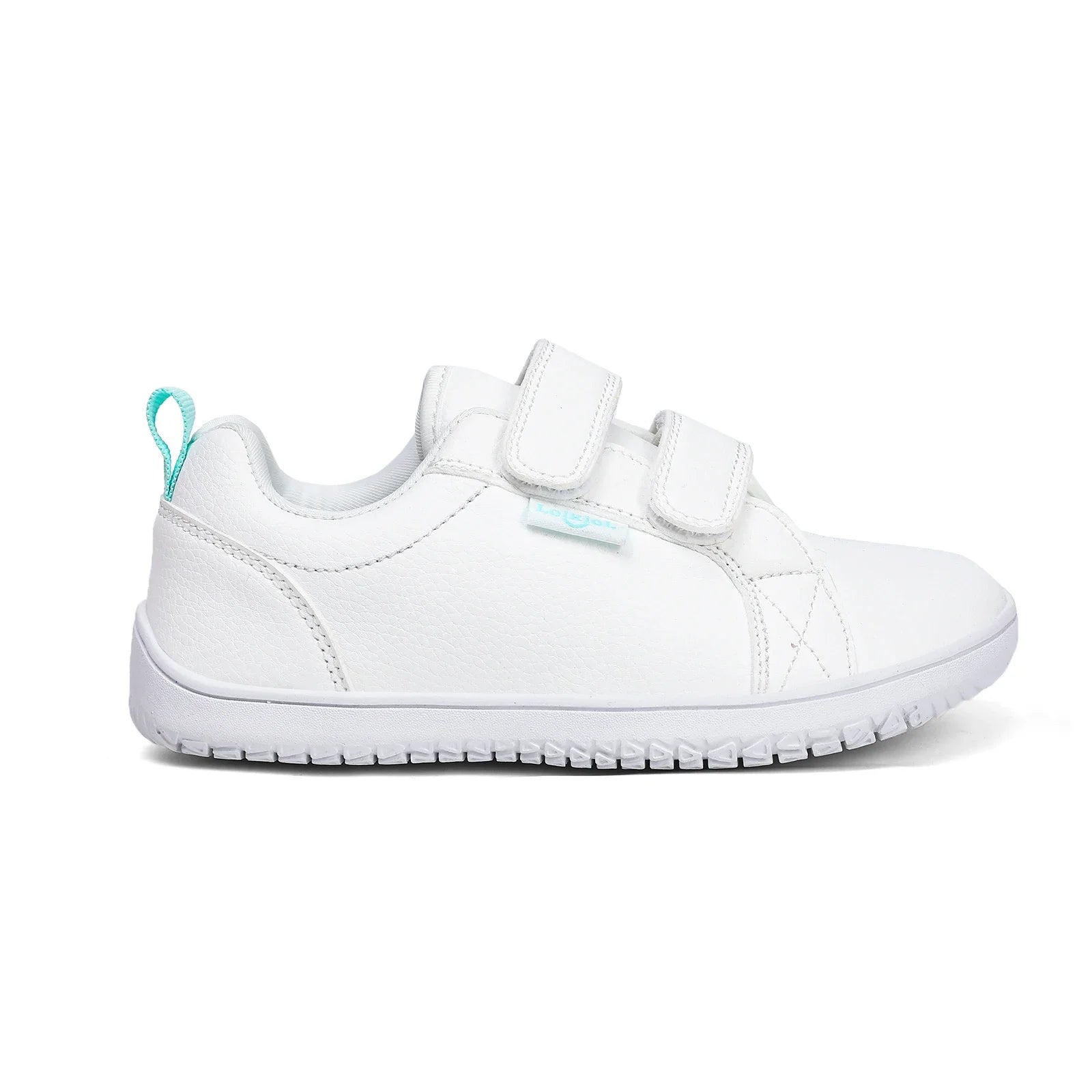 Boys Girls Barefoot Shoes Kids Wide Toe Minimalist Fashion Sneakers Lightweight Hook Loop Artificial Leather Walking Flats