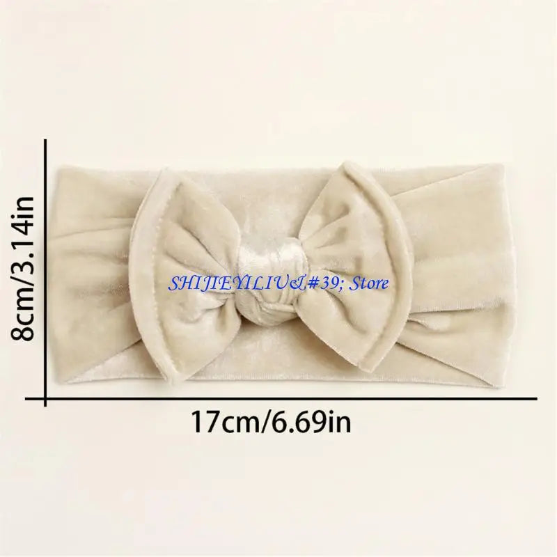 E21F Baby Headband Bows For Baby Girl Headbands Elastic Nylon Newborn Hair Turban