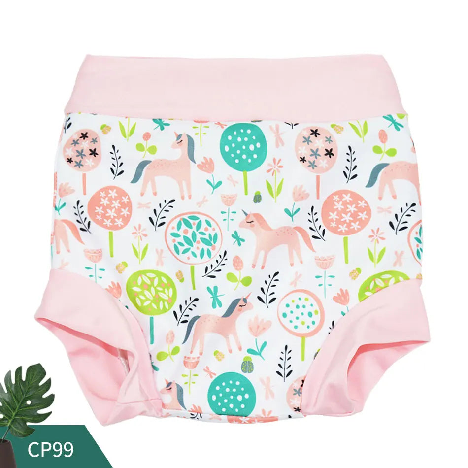 Eezkoala  Swimming Diaper Newborn Baby High Waist Swim Nappies Washable Baby Swimwear Cloth Diapers