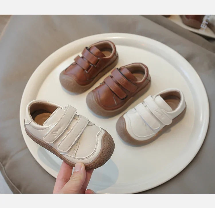 0-5 Years New Baby Shoes Microfiber Leather Toddler Boys Barefoot Shoe Star Soft Sole Girls Outdoor Tennis Fashion Kids Sneakers