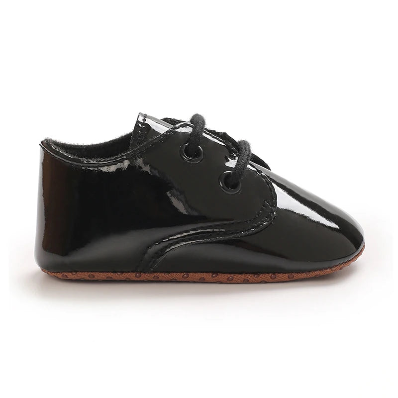 Baby Tie one's Shoes Sneakers Classical Sport Soft Sole PU Leather Shoes Solid color First Walker Newbor Baby Boy Girl Shoes