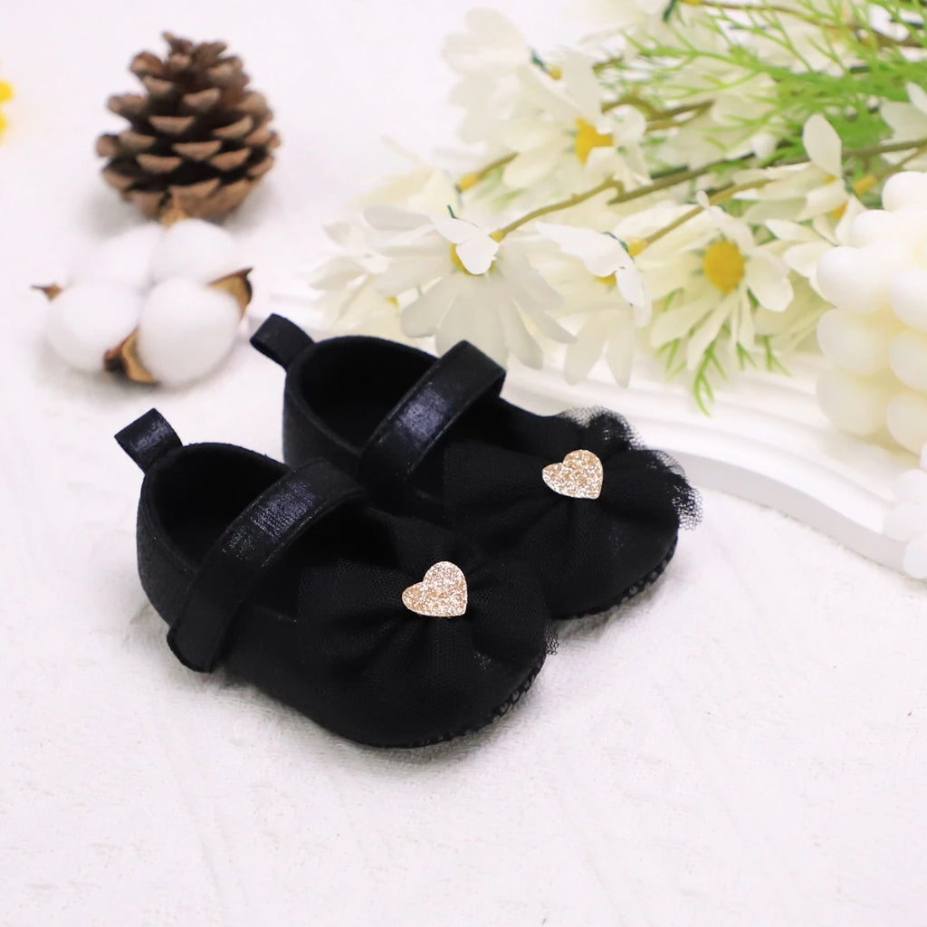 Baby Steps Schuhe Babys erste Lauflernschuhe Babyschuhe Atmungsaktiv Rutschfest Mädchen Modeschuhe Prinzessinnen Spitzenstil