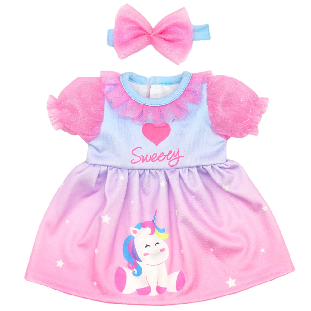 Baby Born Doll Outfits For 13-18 Inch Newborn Doll Cute Jumpers Rompers Suit+Shoes Doll Accessories Festival Birthday Gift