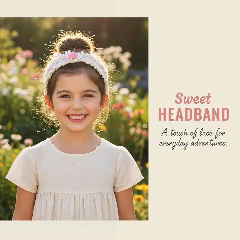 Baby 1/3Pcs Sweet Headbands for Girls with Bangs Stickers Princess Beautiful Hair Finish