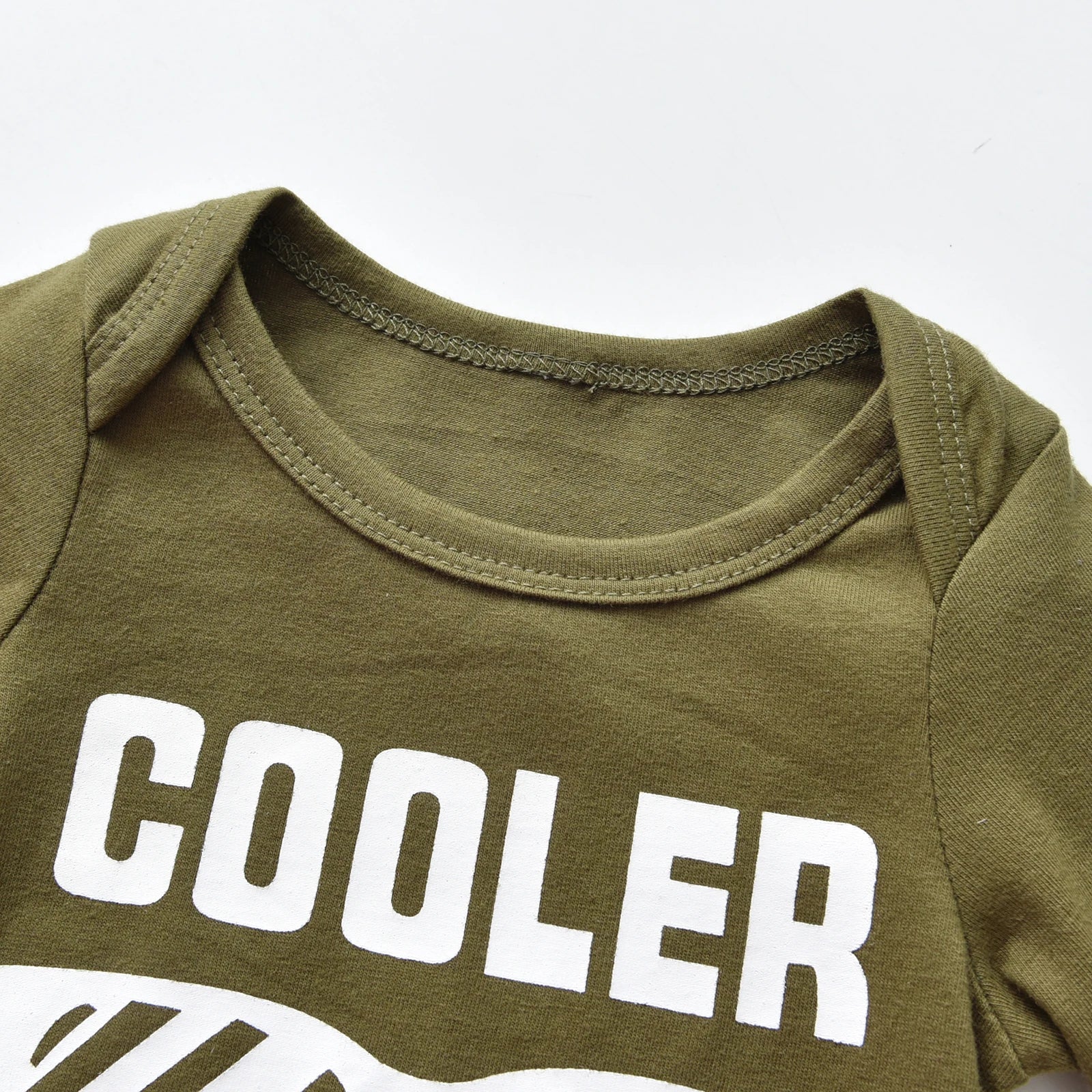 Newborn Infant Baby Boy Clothes Long Sleeve Letter Printed Bodysuit Tops Camouflage Pants Hat 3pcs Outfits Set