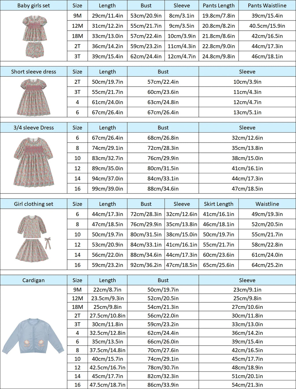 AP Chelsea Bloom Collection  SS26 Floral Smocking Dress Baby Girls Overalls Set Brothers Sisters Family Matching Embroidery Knit