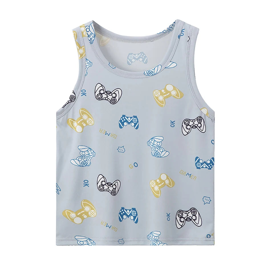 1/3/4 Piezas Chaleco Joker de Color Sólido Delgado para Niños Cuatro Estaciones Camisa de Fondo Suelta y Cómoda para Niño Camiseta Dulce y Encantadora para Niña