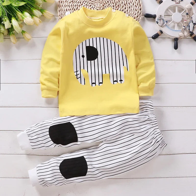 Kinderkleidung Kinder-Sets Kinderbekleidung Jungen Mädchen Baumwolle Herbst Winter Kleidung Hosen Schlafanzüge Unterwäsche Weihnachtsgeschenk