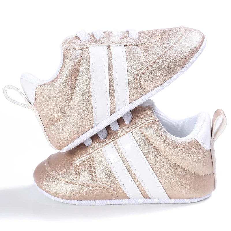 Male and Female Baby Sports Shoes 0-1 Year Old Soft Soled Fashionable Casual Walking Shoes For Spring/Summer Babies and Children