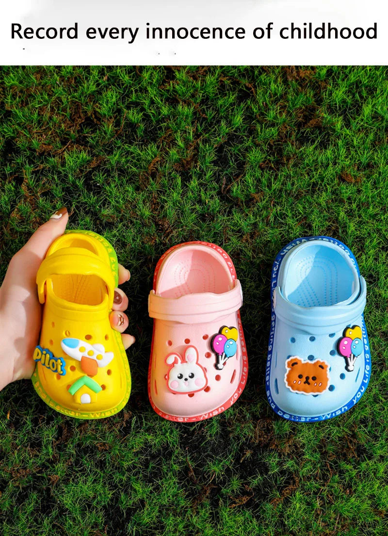 Summer Baby Shoes Sandals Cartoon Design Mules for Girls And Boys Infant Garden Shoes New Products for Children