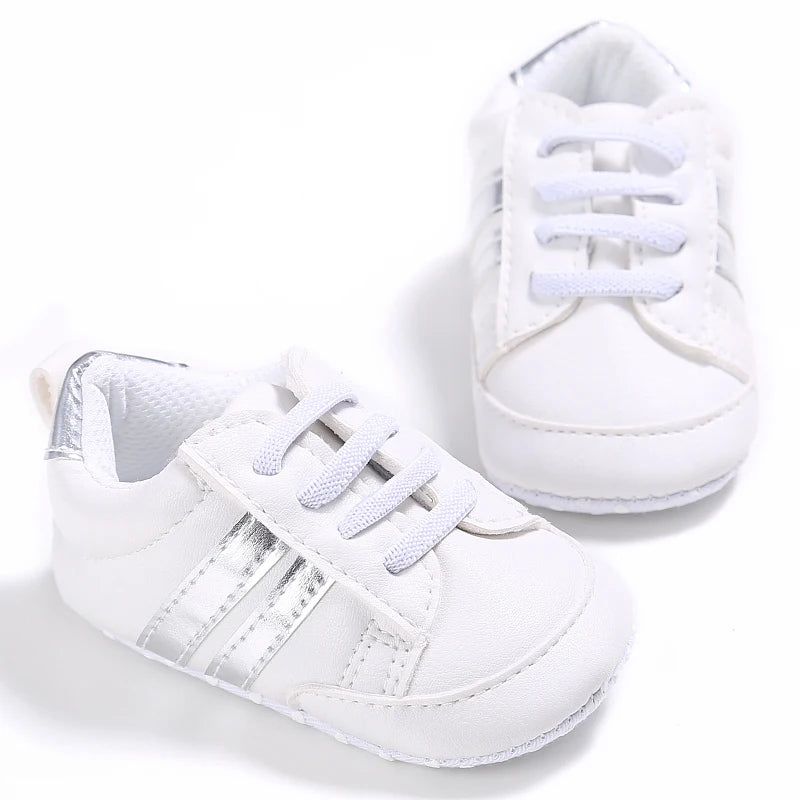 Male and Female Baby Sports Shoes 0-1 Year Old Soft Soled Fashionable Casual Walking Shoes For Spring/Summer Babies and Children