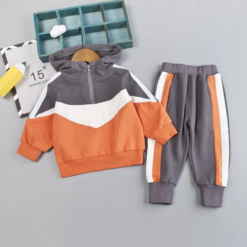 Conjunto de ropa para bebés y niñas pequeñas, primavera, otoño, pana, dibujos animados, conjuntos de ropa para niños, chaquetas con capucha y pantalones, traje para niños de 0 a 5 años