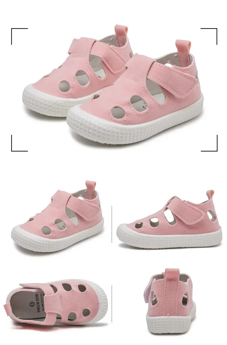 Boys Sandals Children Half Sandals for Boys Girls Toddlers Little Kids Summer Shoes Cut-outs Breathable Fashion Soft Anti-skid