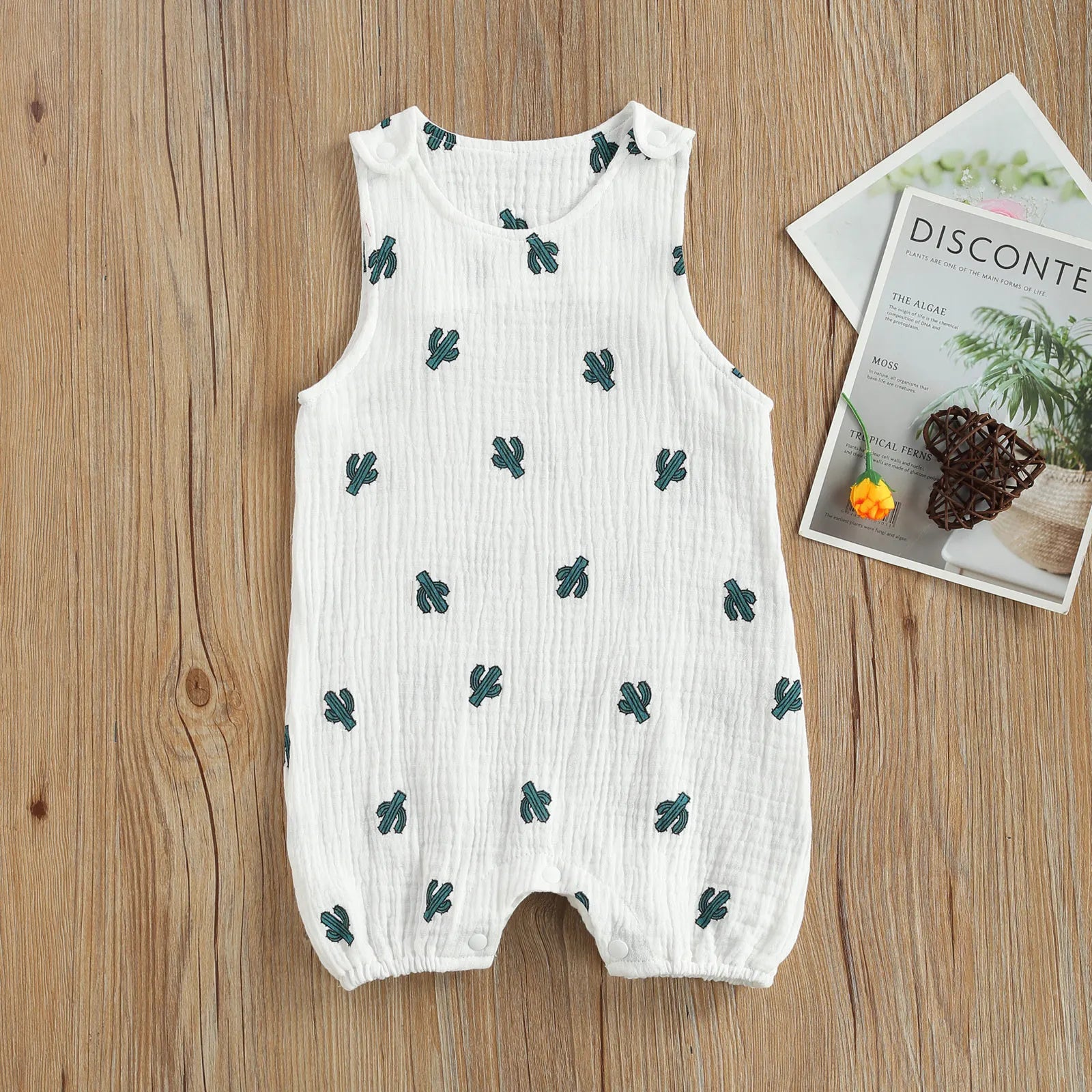 Newborn Infant Baby Boys Girls Rompers Jumpsuits Playsuits Cotton Linen Muslin Sleeveless Toddler Baby Summer Clothing
