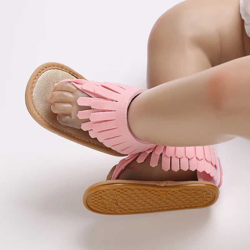 0-18M Baby Walking Sandals - Breathable Anti-Slip Soft Sole Shoes for Newborn Boys & Girls, Summer Infant First Walkers