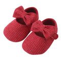 Newborn Baby Shoes Cute Bow-Knot Soft Sole Non-Slip Infant Walking Shoes for Girls 0-18 Months Princess Style First Walkers