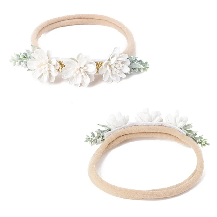 1/3pcs Baby Headbands for girls Kids Cute Flower Headwear Nylon Soft Elastic Hair Band Gifts Toddler Headband Hair Accessories