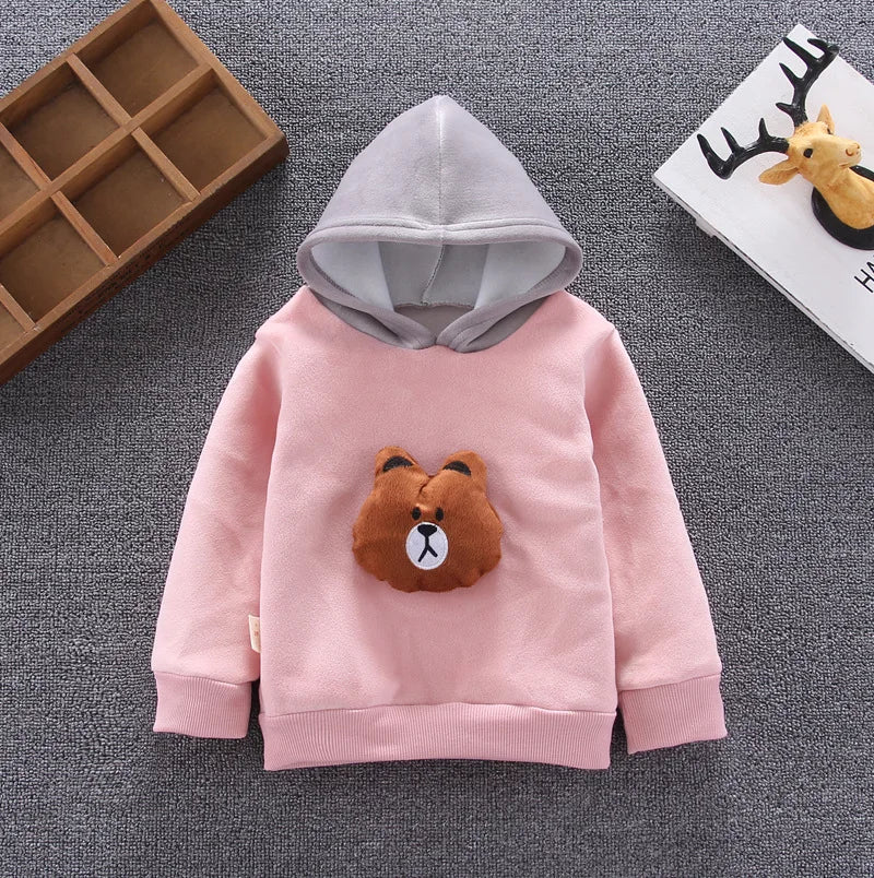 Conjuntos de ropa para niños, moda infantil, camiseta con oso de dibujos animados, chaleco, abrigo y pantalón, traje de 2 piezas, conjuntos deportivos para niños de 1 a 4 años