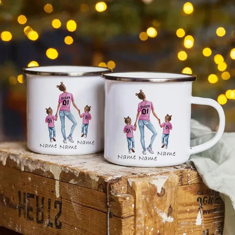 Mother Two Daughters Customize Mug Cup for Coffee Mugs  Print Your Own Name on the Mug Dropshipping Cupshe Cups Tea