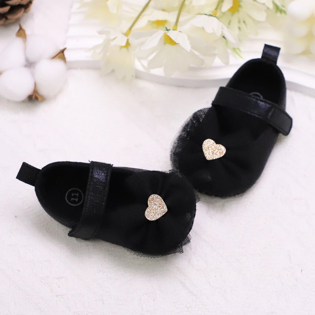 Baby Steps Schuhe Babys erste Lauflernschuhe Babyschuhe Atmungsaktiv Rutschfest Mädchen Modeschuhe Prinzessinnen Spitzenstil