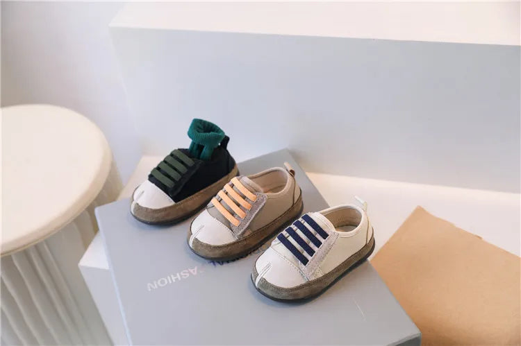 New Baby Shoes For Boy Canvas Toddler Kids Casual Shoes Soft Sole Outdoor Tennis Fashion Little Girls Sneakers