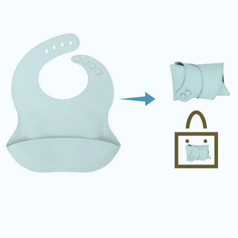 INS Baby Bibs BPA Free Waterproof Soft Silicone Saliva Solid Dripping Banana Bib Cartoon Print Flower Adjustable Lunch Aprons