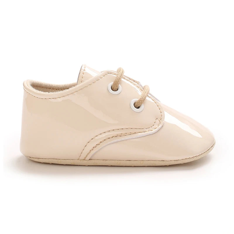 Baby Tie one's Shoes Sneakers Classical Sport Soft Sole PU Leather Shoes Solid color First Walker Newbor Baby Boy Girl Shoes