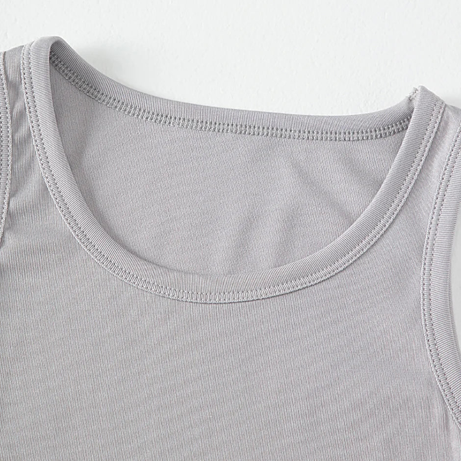 1/3/4 Piezas Chaleco Joker de Color Sólido Delgado para Niños Cuatro Estaciones Camisa de Fondo Suelta y Cómoda para Niño Camiseta Dulce y Encantadora para Niña