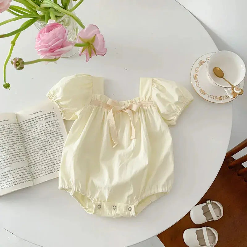 Baby Kleidung Sommer Neugeborenen Kleidung Blumen Strampler TGie Jumpsuits Kurzarm Sonnenschutzanzüge 0-2 Jahre Baby Strampler
