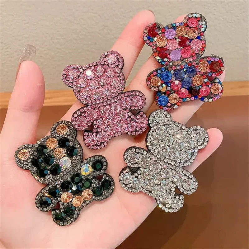1 Stück Neue Prinzessin Kleiner Bär Mädchen Süße Haarnadeln Kinder Kopfbedeckung Haarspange BB Haarclips Haarschmuck