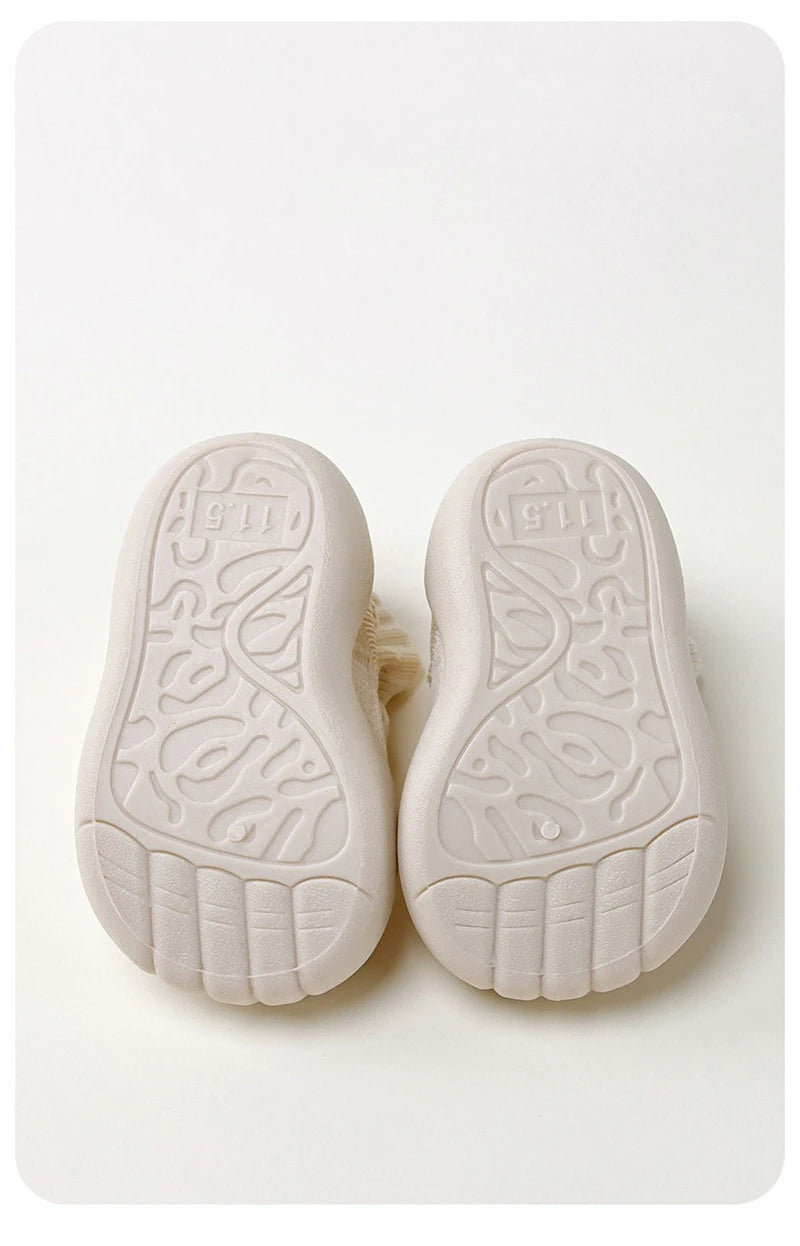 Spring Autumn Baby Boys Girls High Top Walking Shoes Kids Sneakers Child Soft Sole Anti Slip Knitted Infant Newborn Socks Shoes