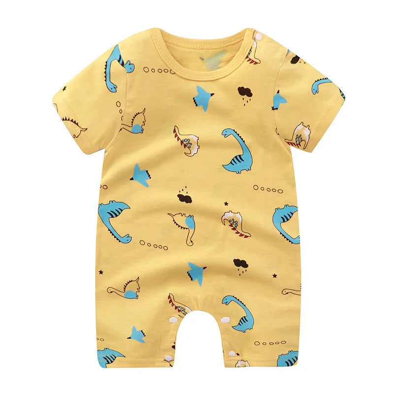 Summer Romper Baby Girls Clothes Cotton Short Sleeved Jumpsuit Newborn Baby Boy Clothes Bodysuit For Newborns