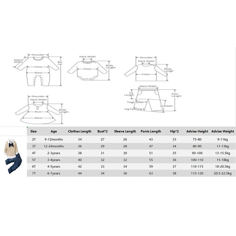 2025 Recién llegados Bebés Niños Otoño Algodón Sudadera con capucha Traje de vaquero Niños pequeños Caballero Pajarita Falso dos piezas Ropa para niños