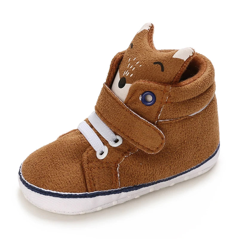 Cartoon Baby Sneakers Baby Boys Girls Canvas Shoes Non-slip Non-slip soft sole Comfortable Soft Unisex Baby Shoes 0-18M