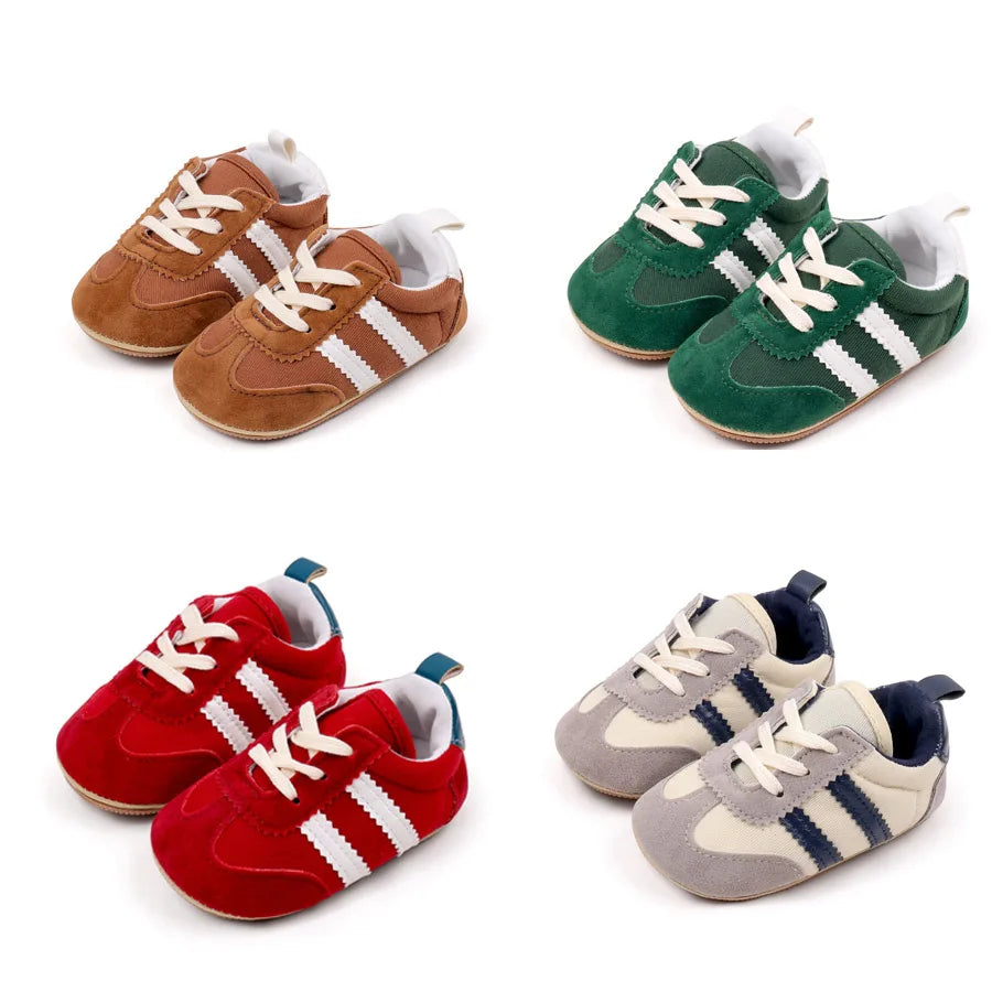Lauflernschuhe Lässige Canvas-Sneaker für Neugeborene, Baby-Jungen und Mädchen, weiche Gummisohle, Kleinkind-Krabbelschuhe