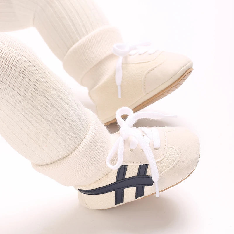 Zapatos de bebé de primavera y otoño para niños y niñas de 0 a 1 año, zapatos y calcetines que no se caen, suela suave antideslizante, zapatillas de 6 a 12 meses