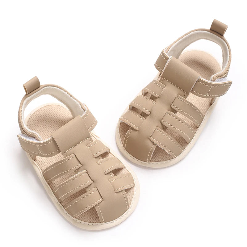 Baby Shoes Summer Collection For Boys Aged 0-1 Including Ankle Sandals and Baby Walking Shoes